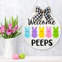 Easter Door Sign (Peeps Bunny)