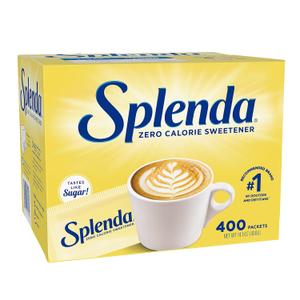 SPLENDA Zero Calorie Sweetener, 400 Count Packets (EXP 06/30/29)