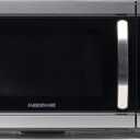 Farberware 1.1 Cu. Ft. Countertop Microwave Oven  1000 Watt Power, Auto Cook Settings, Defrost, Easy Clean and Child Safety Lock - Stainless