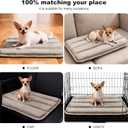 pobopobo Dog Crate Pad, Ultra Soft & Anti-Slip Kennel Mat, Secure Fit for Metal Crates & Dog Cages, Washable Cozy Bed for Small  Dogs Light Brown, S(23"*14"*1.5")