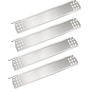 Hisencn Grill Heat Plates for Kitchen Aid 720-0733A, 720-0745, 720-0745B 740-0781, Stainless Steel Heat Shield Burner Cover Grill Replacement Parts for Monument 35633 17842 4 Burner Gas Grill