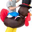 YEAHBEER Inflatable Turkey Costume Adult, Blow up Costumes for Adults,Thanksgiving Costumes for Party Funny Turkey Suits, One Size