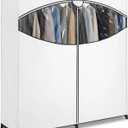 Whitmor 60-inch Extra-Wide Clothes Closet, 60 with White Cover