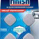 Finish Dishwasher Cleaner Tablets, Deep Cleans Hidden Grease & Grime, Fights Odors, No Extra Wash Cycle, Helps Maintain Dishwasher, 4 Month Supply, 4 Count