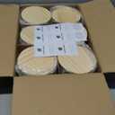 SHOWIN 18 OZ Thick Candle Jars for Making Candles 6 Pcs, Empty Jars with Wood Lids for Candle Making, Sample Container,Frosted White