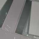 36" x 84" (Double 18" x 84" Doors) Glass Barn Door with 6FT Sliding Door Hardware Kit Included, Assemblely Needed, 5-Panel Frosted Glass, Waterproof PVC Surface, White