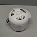 2025 Ultrasonic Retainer Cleaner- 45KHz 25W Portable Denture Cleaner with Drying Function and Removable Inner for Dentures, Mouth Guards, Aligners, Jewelry and More (White)