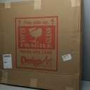 Size: 30"L x 30"W Blue & Red Wildflowers Canvas Wall Art Traditional Framed Floral Print Rustic Country Dcorm