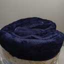 Large Area Rugs for Living Room Bedroom, 7x10 Feet Navy Blue Rug, Minimalist Modern Shag Rug, Soft Thick Memory Foam Indoor Carpet, Non-Slip Washable Rug for Boys Girls Dorm Nursery Room Home Decor