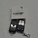 2 Pcs Universal Garage Door Opener Remote Keychain 4-Button Programmable Compatible with Liftmaster Chamberlain Craftsman Opener with Purple Yellow Red Orange Green Learn Button