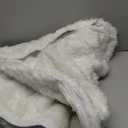 SYITCUN 72 Inch Faux Fur Christmas Tree Skirt, Extra Large Fluffy Xmas Tree Skirt for 7 to 12 FT Christmas Trees, Thicker Plush Christmas Decorations