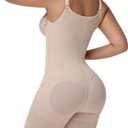 SHAPSHE Fajas Colombianas Tummy Control Shapewear Faja Body Shaper Post Surgery Compression Garment Shapewear for Women Tan, M