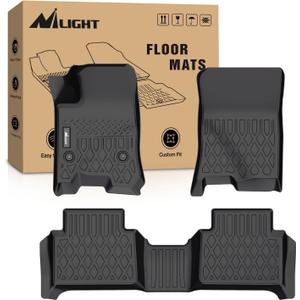 Nilight TPE Floor Mats for Chevy Colorado GMC Canyon Crew Cab 2023 2024 2025 2026,All Weather Custom Fit Heavy Duty Floor Liners