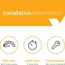 Smart Choice 240351601 Bottom Shelf Freezer Door Bin - White, Impact Resistant Freezer Replacement Compatible with 240351600 240351607, Fits Select Frigidaire & Kenmore Models (No Bottom Style)