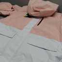 WOWULOVELY Women's Winter Waterproof Windproof Ski Jacket and Pants Insulated Snowsuit Snowboarding Coat Pink-d (Large)