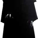 MCJC Horror Cardboard Cutout,Life Size Cardboard Standing,Halloween Indoor Outdoor Decorations (Black)