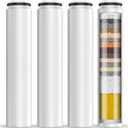 Cobbe 4 Pack Replacement Filters for Handheld Shower Head - Water Softener Filters Beads for Hard Water - Remove Chlorine - Reduces Dry Itchy Skin