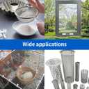 2 x 6 Pack 12x8 Inch Wire Mesh,Durable and Rust Resistant Metal Wire Mesh,Suitable for DIY Projects Such As Filters,Window Screens,Ventilation Openings,Cages,Etc