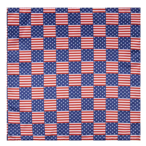USA Pocket Square Patriotic America Flags Red White and Blue Stars and Stripes Tablecloth, Size 95x35in (1pc), 95x17in (2pcs)