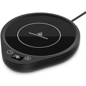 Mug Warmer, Upgrade Coffee Warmer & Cup Warmer for Desk with 3 Temperature Settings, More Hot Coffee Mug Warmer with Timer, 4H Auto Shut Off for Keep Best Flavor for Cocoa, Tea, Water, Milk, Black