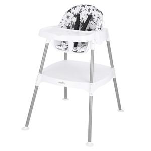 Evenflo 4-in-1 Eat & Grow Convertible High Chair,Polyester (Pop Star Gray)