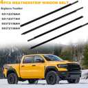 Weatherstrip Window Moulding Trim Seal Belt Kit Compatible with Dodge Ram 1500 2500 3500 4500 5500 Crew Cab 2009-2023, Weather Stripping Replace#55112376AH 55112377AH 55372138AH 55372139AH (4PCS)