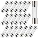 BOJACK F5AL125V 5x20 mm 5 A 125 V fuses 0.2x0.78 Inch 5 amp 125 Volt Fast-Blow Glass Fuses (Pack of 20)