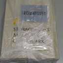 StorageWorks Fabric Storage Bins with Lid, Decorative Storage Boxes for Shelves, Stackable Closet Organizer Basket with Handles, Jumbo, Khaki and Beige Stripes, 2-Pack