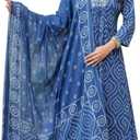Rayon Anarkali Indian Kurti For Women Summer Dress Kurta Pant With Dupatta Set | Comfortable Rayon Fabric