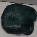 Half and Half Maomao Cosplay Wig with Double Buns & Bangs, 19'' Long Dark Green Anime Ponytails Wigs Pigtail Hair Wig for Women Girls Halloween Party Daily