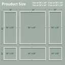 Wainscoting Molding Kit, 6 Frames, 50 x 40 and 50 x 20 Inch
