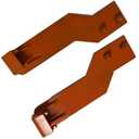 WRLWYTractor Loader Quick Tach Weld On Mounting Brackets Compatible with John Deere Tractor Loaders (Orange)