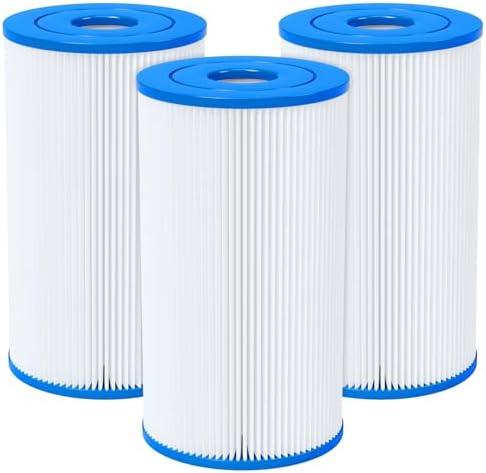 Fil-fresh Type B Pool Filters Cartridge Compatible with Intex 2500 GPH Above-Ground Filter Pump, Replaces Intex 29005E Easy Set Swimming Pool Filter, 3-Pack