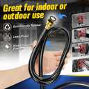 25FT Dehumidifier Drain Hose with 3/4 Inch FHT Connector, featuring Rust-Resistant Brass Fittings for Leak-Proof Connection, Perfectly Compatible with Most Dehumidifier Brands7 Length Options