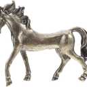 Toyvian Brass Horse Statue, Horse Figurine Desk Decor