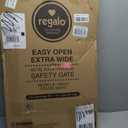 Regalo Safety 29-47" Easy Open Extra Wide Baby Gate for Doorways, Hallways & Bottom of Stairs, Pressured Mounted Safety Gate for Babies, Toddlers & Pets, Tested & Safe, American Designed and Owned