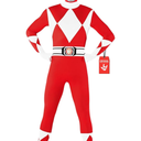 Morphsuits Red Power Ranger Costume Adult Men, Power Ranger Costume Adult, Funny Costumes for Adults Size M