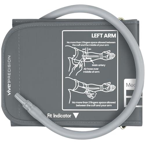 Vive Precision Blood Pressure Cuff Replacement - Compatible with Omron Series 5 & Most BP Monitors - Universal Cuff for Adults, Seniors & Elderly (Medium)