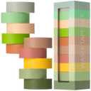 Mr. Pen Decorative Tape Set, 10 Pack - Colored Scrapbook Washi Tape for Craft Journaling (Earthy Tones)