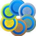 8" Outdoor Flying Disc Ring Toys For Kids Adults, Sand Beach Toys Toss and Catch Toys, Sport Disc Toy for Park Backyard Yard, Lawn, Holiday Party Favors Boys Girls Easter Stocking Stuffer(6 Pack)