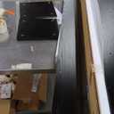 Unikito 47" Entryway Table with Socket and Sensor Light, Narrow Console Table with Storage Behind Couch, Farmhouse Entry Way Tables with Open Storage for Entrance/Hallway/Living Room, Black