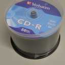 Verbatim CD-R Blank Discs 700MB 80 Minutes 52x Recordable Disc for Data and Music - 50 Pack Spindle, Silver