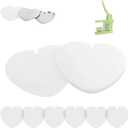 200 PCS Heart Button Maker Supplies, Clear Film for Heart-Shaped Button Maker Machine