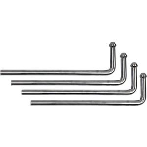 4 pcs Universal Swinging 10" Stainless Steel Exhaust Hanger 0.47" Rod Weld On