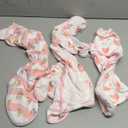Newborn Swaddle Blanket for 0-3 Month, Swaddles for Newborns Baby Girls Boys, 100% Organic Cotton Nursery Swaddling Blankets, Adjustable Sleep Sack for Babies (3-Pack) (Pink Floral)