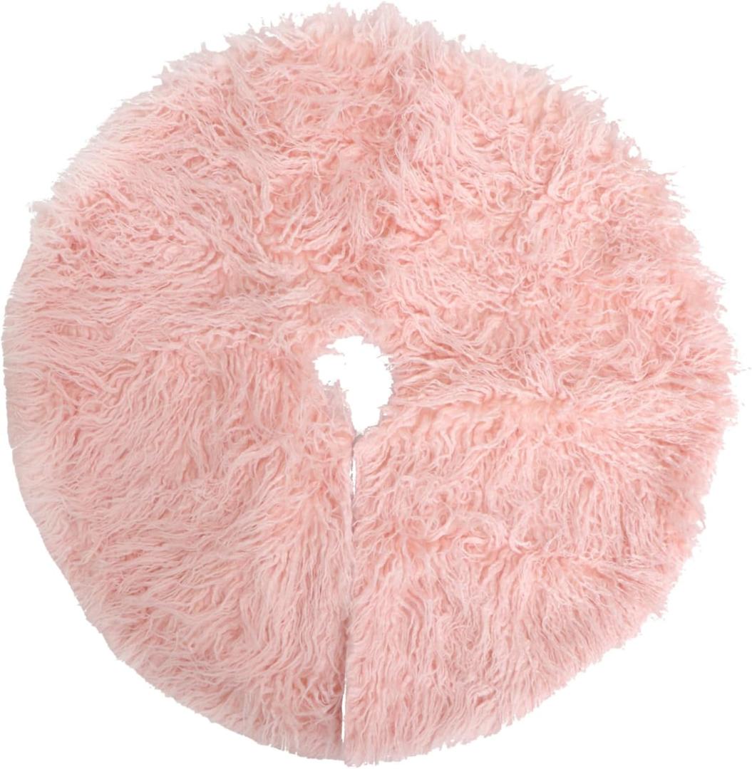 Ciieeo Elegant Skirt Mat Festive Xmas Tree Carpet Decorative Apron Perfect for Christmas Decor Random Color