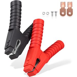 Voilamart 2PCS Battery Jumper Cable Clamps 800A Heavy Duty Insulated Alligator Clips Battery Clamps Charging Connector Kit for Car Auto Vehicle