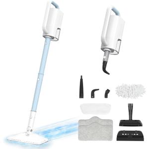 Rotated Steam Mop Cleaner 23FT Power Cable, Detachable Steam Cleaner (Sky Blue)
