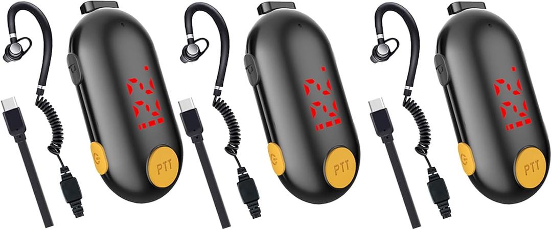 Super Mini Walkie Talkies Two Way Radio Portable FM Transceiver for Restaurants,Out Door Sport Supermarket Hospital Tourism,3 Pack