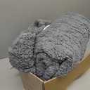 Queen Size Heated Blanket Single Control - 84"X90" Soft Double Sided Sherpa Electric Blanket with 6 Fast Heating Levels & 10 hrs Timer Settings, Washable & ETL Certified for Bed, Grey